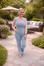 Load image into Gallery viewer, Let's Go Girls Denim Jumpsuit