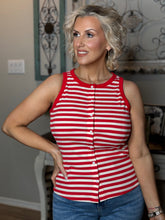 Load image into Gallery viewer, Red Cardi Tank