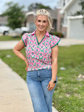 Load image into Gallery viewer, Sweetheart Pop Polo Top