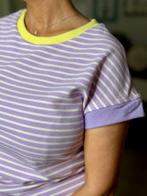 Load image into Gallery viewer, Lavender Shine Striped Top