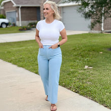 Load image into Gallery viewer, Fresh Start Cropped Pants (Sky Blue)
