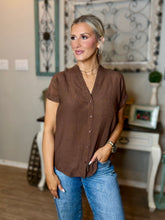 Load image into Gallery viewer, Autumn Ease Button Down (Brown)

