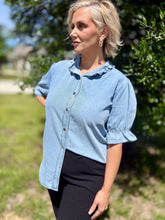 Load image into Gallery viewer, The Coastal Chambray Top
